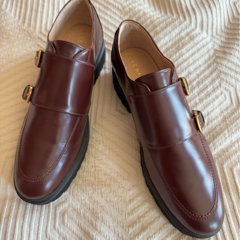 NWOT Cole Haan Greenwich Monk Strap Oxfords